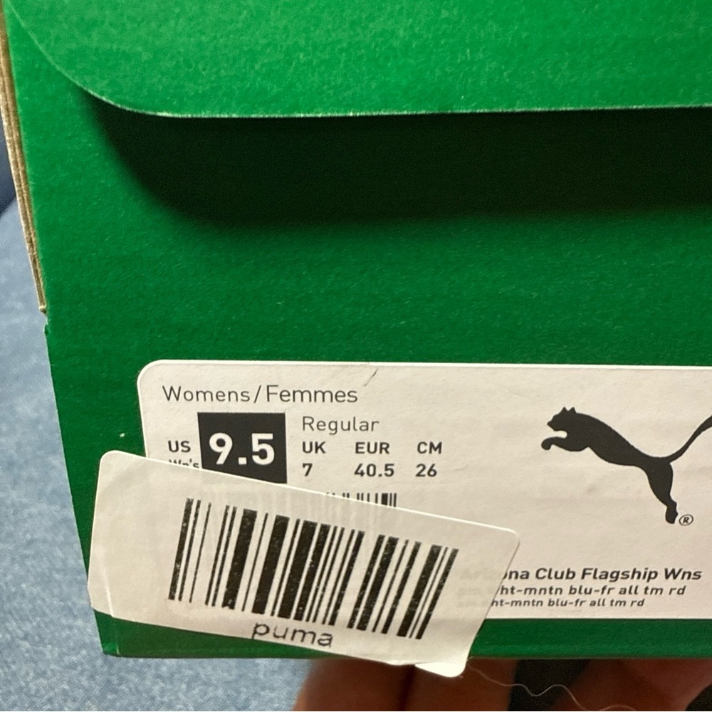BNIB PUMA Women’s White and Blue Las Vegas Sneakers, size 9.5 - Picture 8 of 8